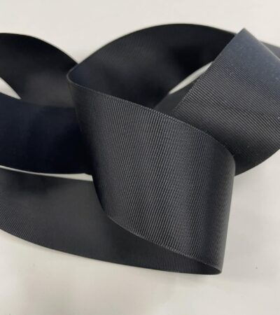 Grosgrain juostelė 50 mm, Juoda