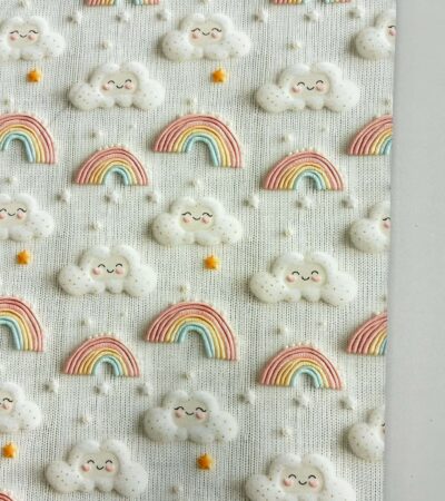 Kilpinis, skaitmeninės spaudos trikotažas Debesėliai