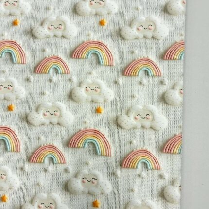 Kilpinis, skaitmeninės spaudos trikotažas Debesėliai