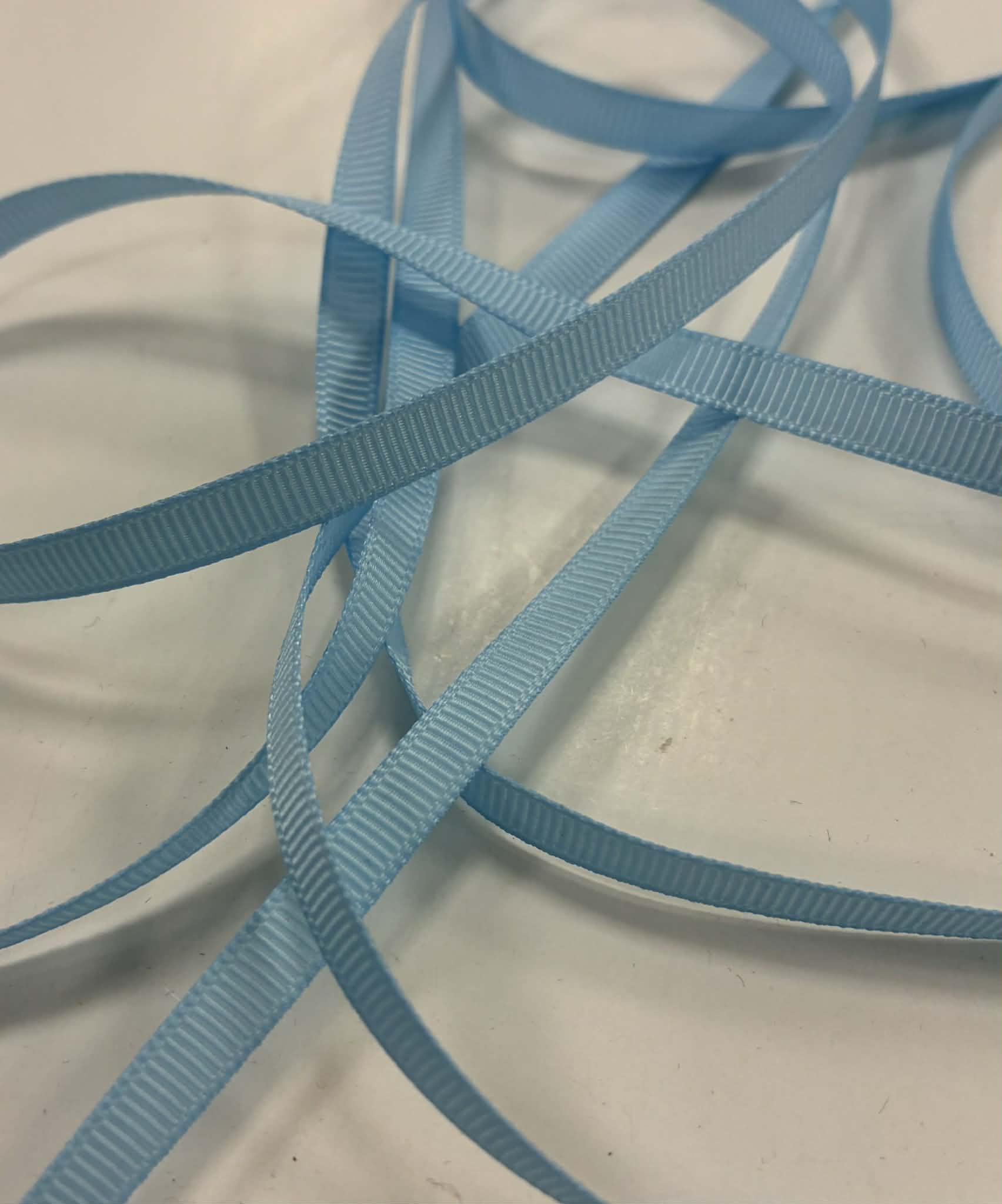 Grosgrain juostelė, 6 mm Žydra 17 Grosgrain juostelė, 6 mm Žydra 17