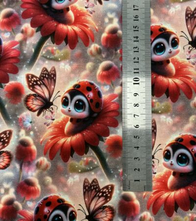 Kilpinis, skaitmeninės spaudos trikotažas Raudonos boružės