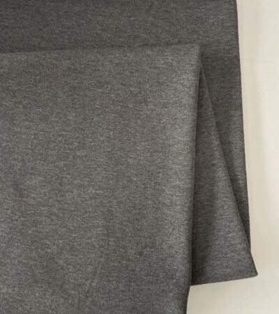 Pašiltintas, storas trikotažas Pilkas melanžas