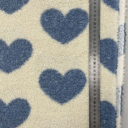 Teddy medžiaga Žydros širdutės