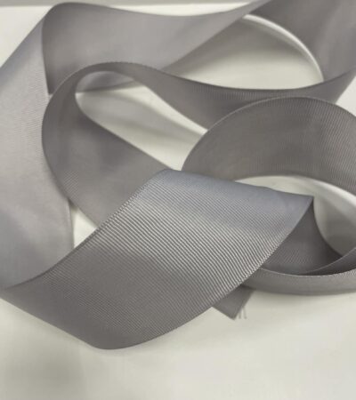 Grosgrain juostelė 50 mm, Sidabrinė