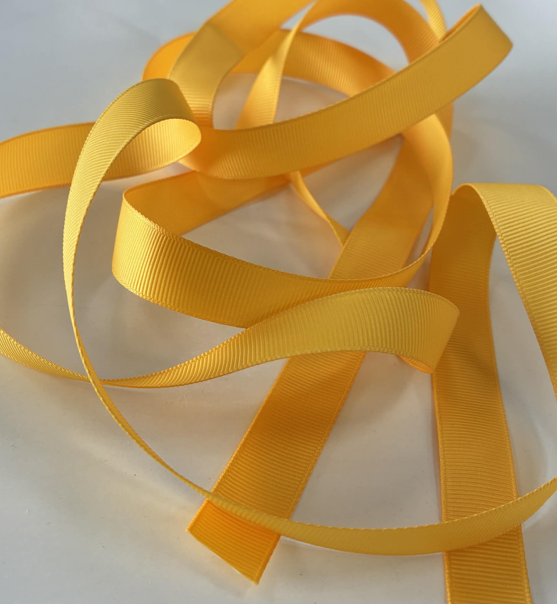 Grosgrain juostelė 15 mm, Geltona 50 Grosgrain juostelė 15 mm, Geltona 50