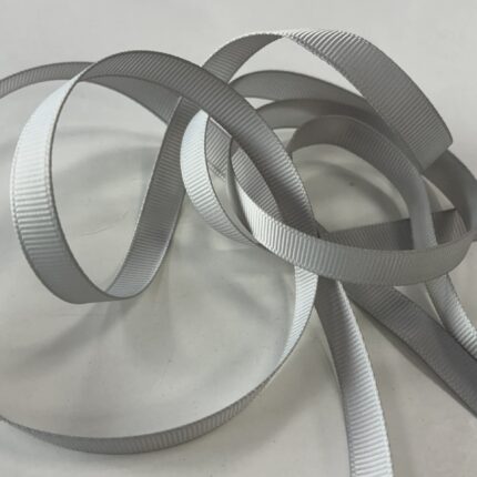 Grosgrain juostelė, 9 mm Sidabrinė 22