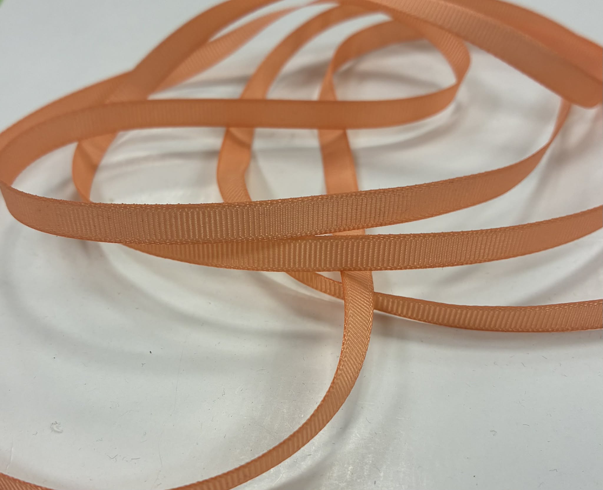 Grosgrain juostelė, 6 mm Persikinė 20 Grosgrain juostelė, 6 mm Persikinė 20