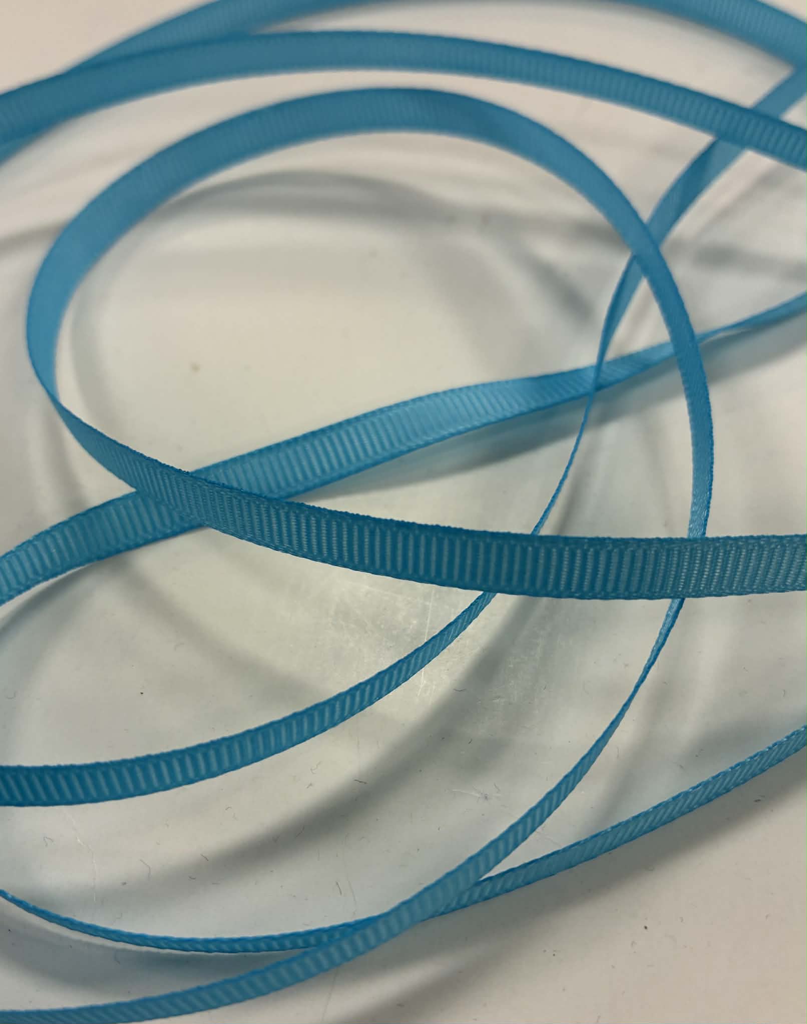 Grosgrain juostelė, 6 mm Tamsiau žydra 19