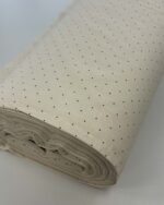 Medvilninis poplinas Smėlinis su taškiukais