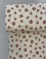 Medvilninis double gauze muslinas Gelsvos rožytės