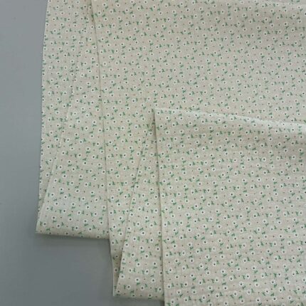 Medvilninis double gauze muslinas Gelsvi gėlių žiedai