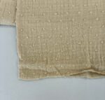 Medvilninis double gauze muslinas Smėlinis su taškiukais