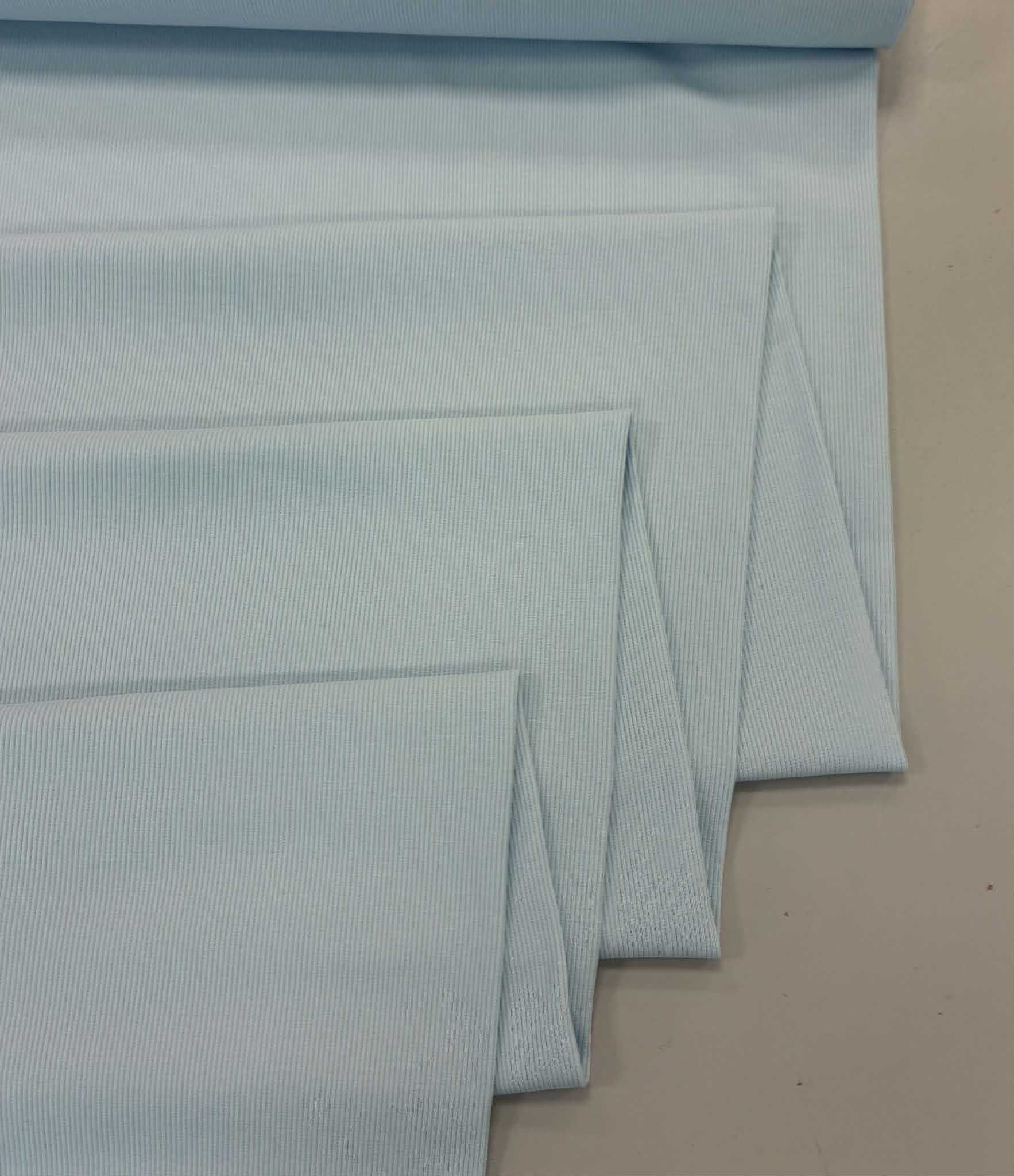 Vidutinis rib trikotažas DELICATE BLUE Vidutinis rib trikotažas DELICATE BLUE