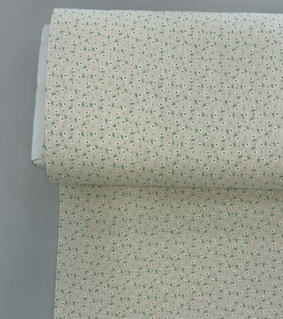 Medvilninis double gauze muslinas Gelsvi gėlių žiedai