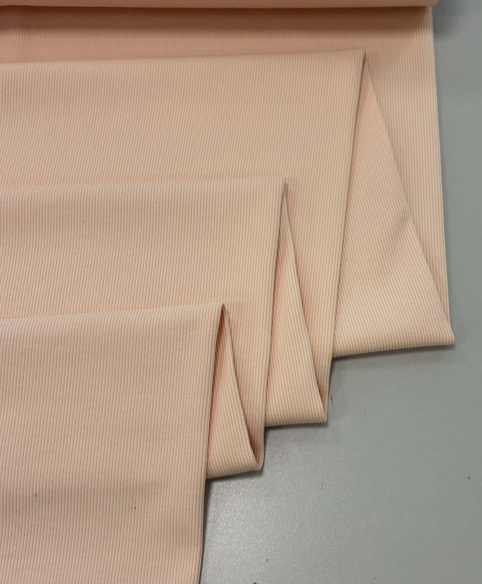 Vidutinis rib trikotažas PALE PEACH