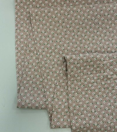 Medvilninis double gauze muslinas Pelenų rožės gėlių žiedai