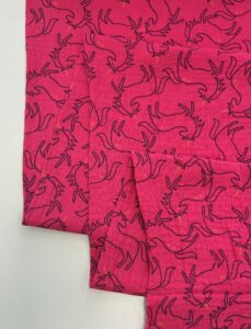 Medvilninis double gauze muslinas Rožiniai vienaragiai