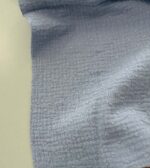 Medvilninis double gauze muslinas Melsvas su taškiukais