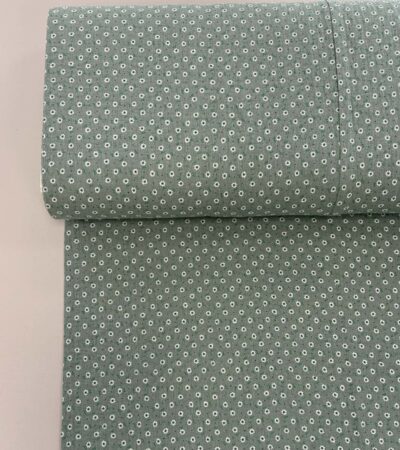 Medvilninis double gauze muslinas Mineral gėlių žiedai