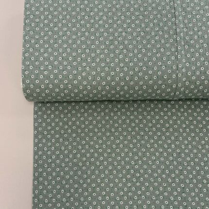 Medvilninis double gauze muslinas Mineral gėlių žiedai