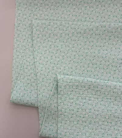 Medvilninis double gauze muslinas Mėtiniai gėlių žiedai