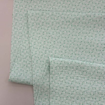 Medvilninis double gauze muslinas Mėtiniai gėlių žiedai