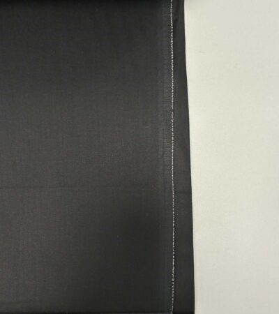 Medvilninis satinas, juodas