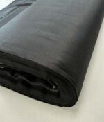 Medvilninis satinas, juodas