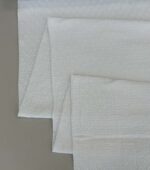 Medvilninis double gauze muslinas Baltas su taškiukais