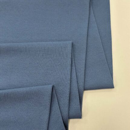 Vidutinio storumo rib trikotažas Denim mėlynumo
