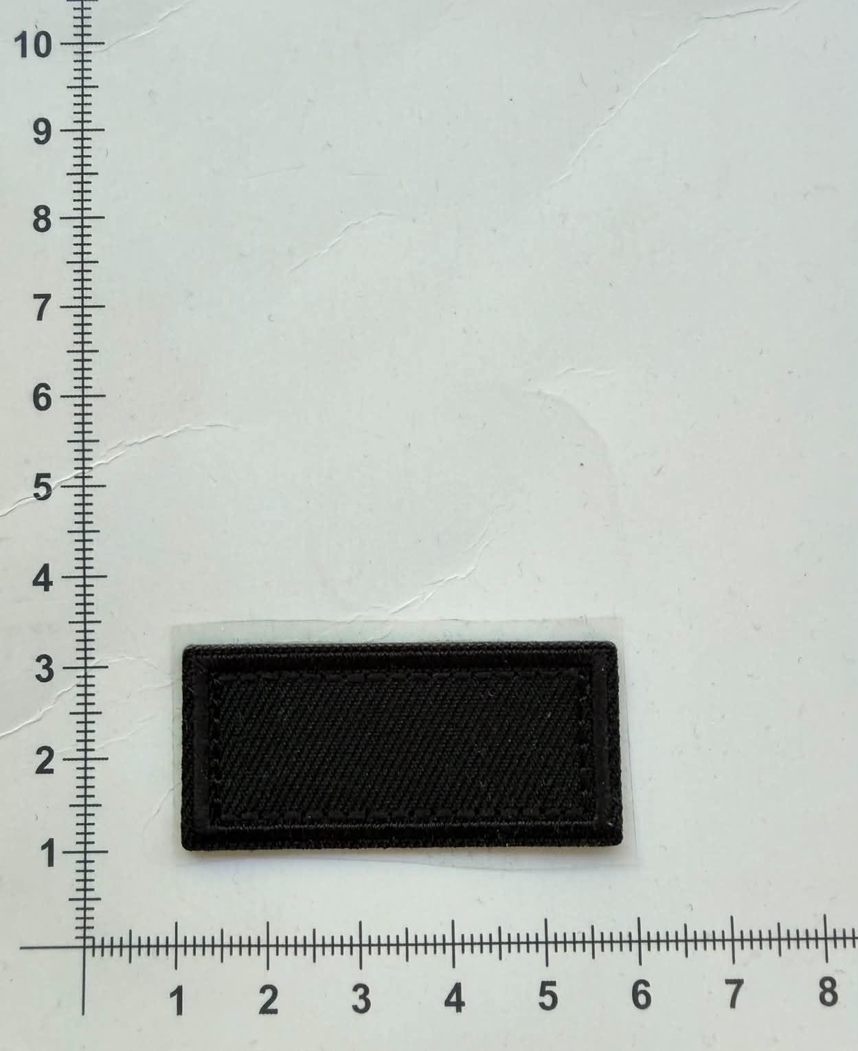 Priklijuojama aplikacija Stačiakampis juodas