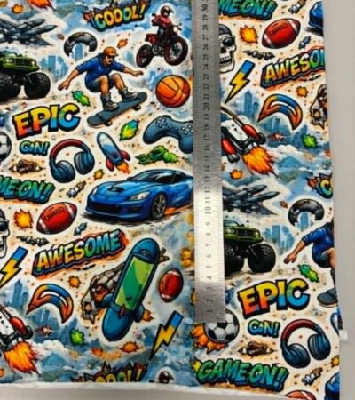 Kilpinis, skaitmeninės spaudos trikotažas Comic