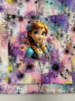 Kilpinio, skaitmeninės spaudos trikotažas, kilpinio trikotažo motyvo rinkinys Frozen Ana
