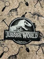 Kilpinio, skaitmeninės spaudos trikotažo panelė 45x50cm Jurassic World