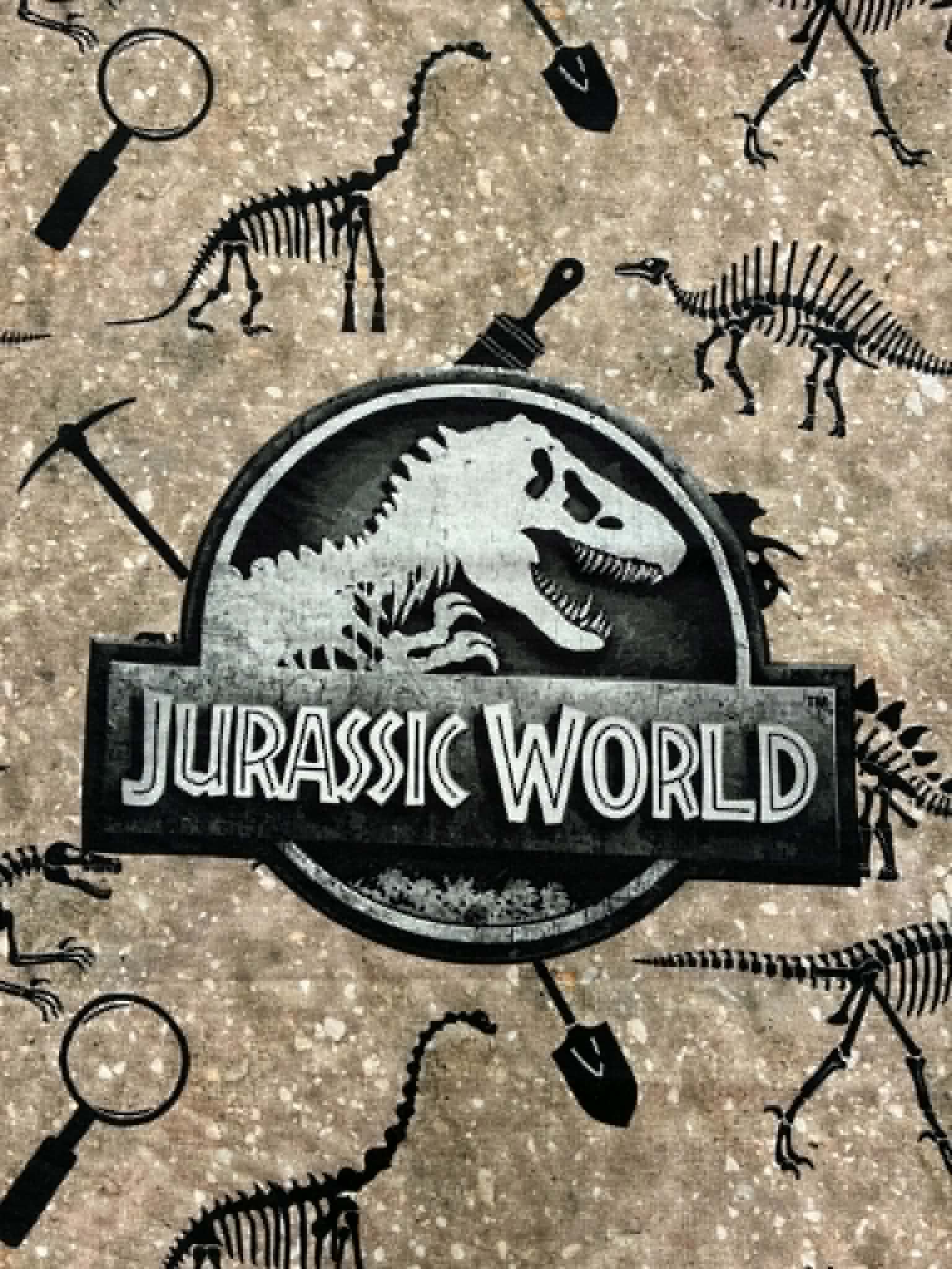 Kilpinio, skaitmeninės spaudos trikotažo panelė 45x50cm Jurassic World Kilpinio, skaitmeninės spaudos trikotažo panelė 45x50cm Jurassic World