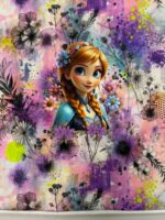 Kilpinio, skaitmeninės spaudos trikotažas, kilpinio trikotažo motyvo rinkinys Frozen Ana - Image 3