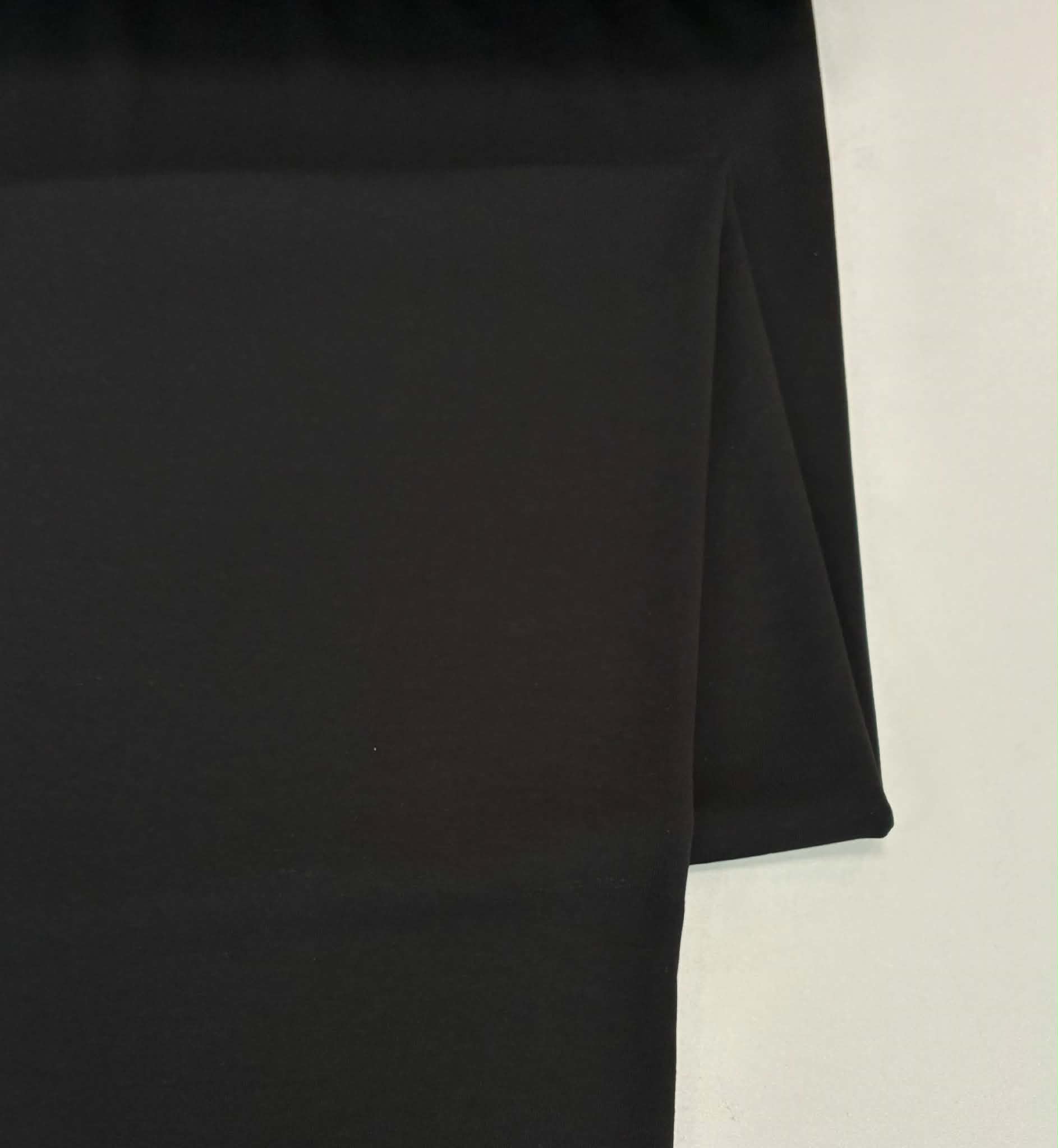 Trisiūlis kilpinis trikotažas Black