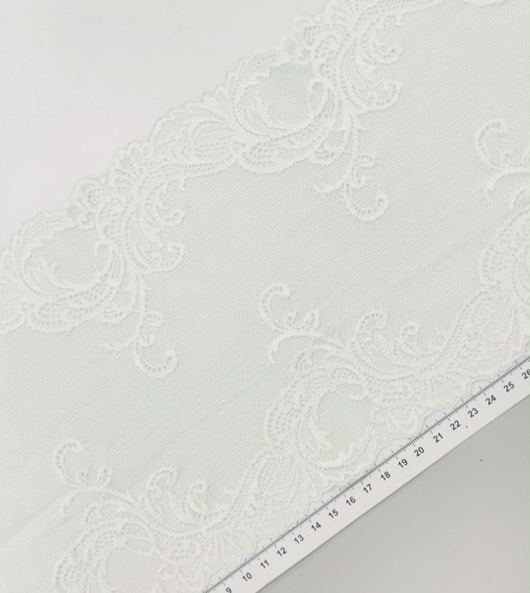 Elastinis nėrinys Baltas GIP-115
