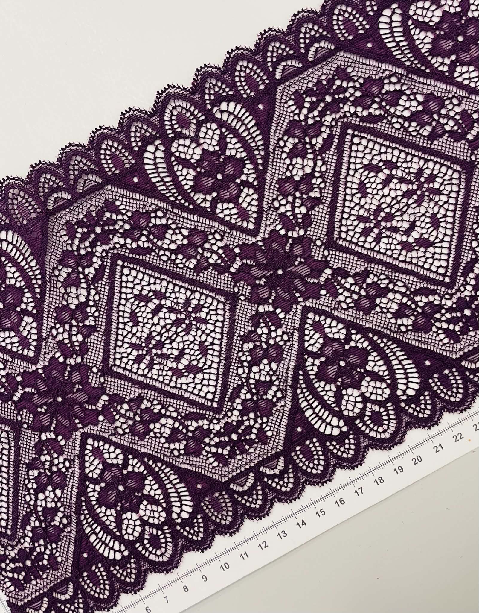 Elastinis nėrinys Bordo GIP-109
