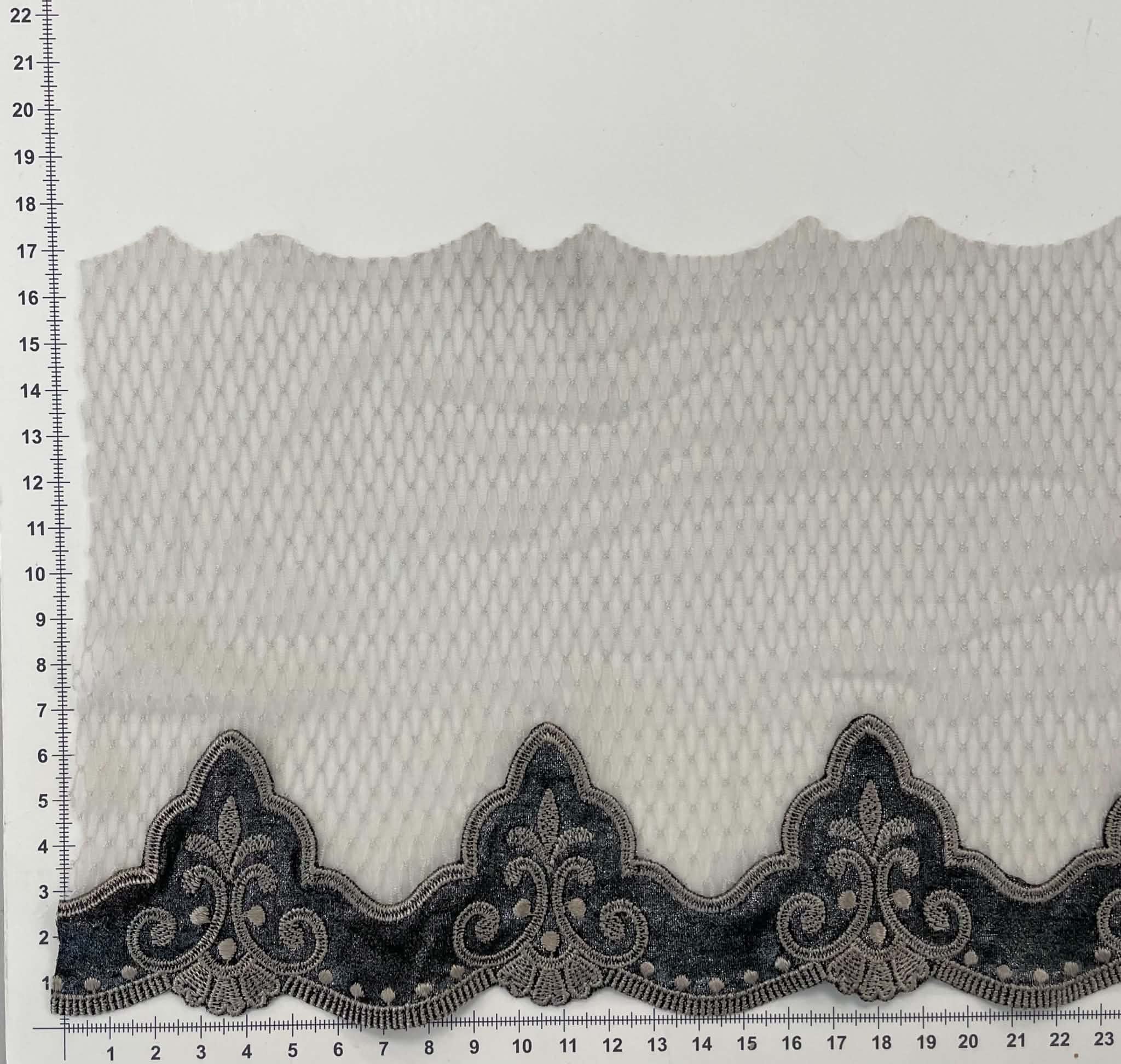 Elastinis nėrinys Odiniai ornamentai GIP-126