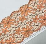 Elastinis nėrinys Oranžinės gėlės GIP-105