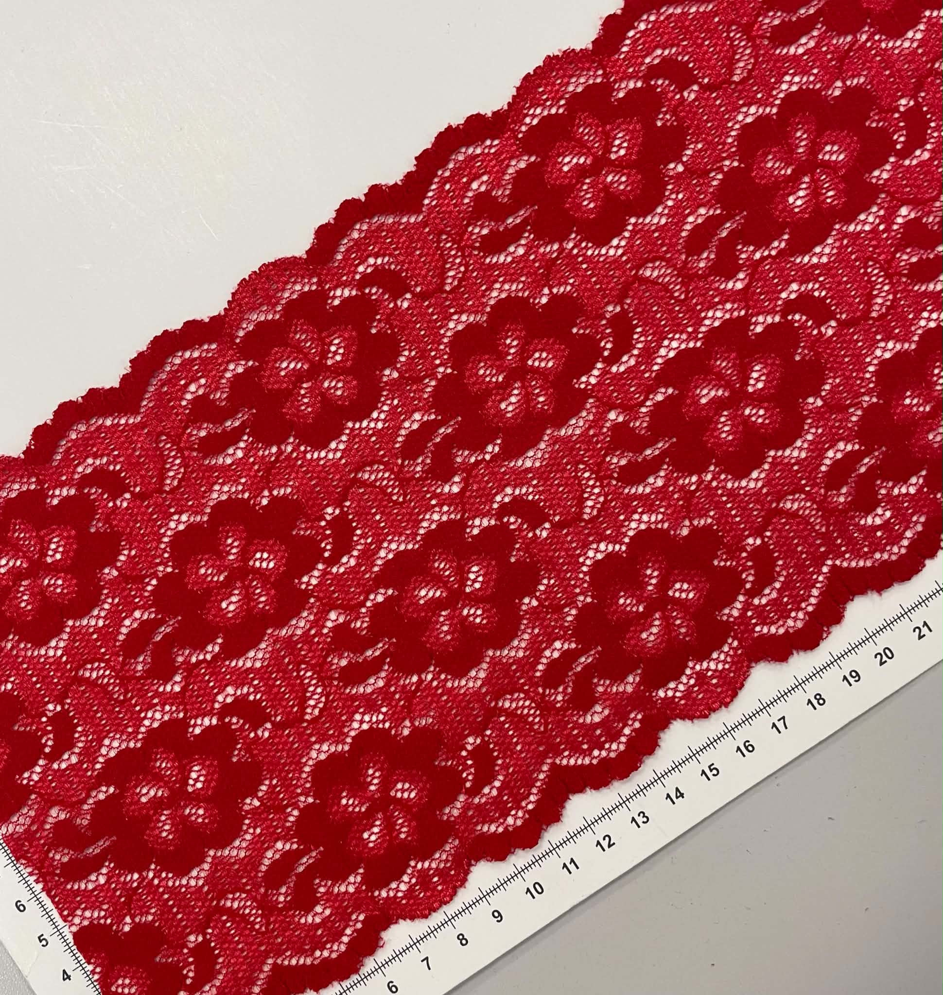 Elastinis nėrinys Raudonas GIP-119
