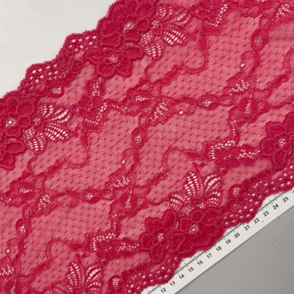 Elastinis nėrinys Šviesiai Raudonas GIP-114
