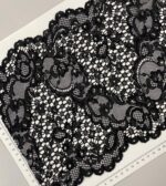 Elastinis nėrinys Juodas GIP-149