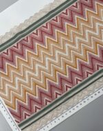 Elastinis nėrinys Spalvotas zigzagas GIP-145