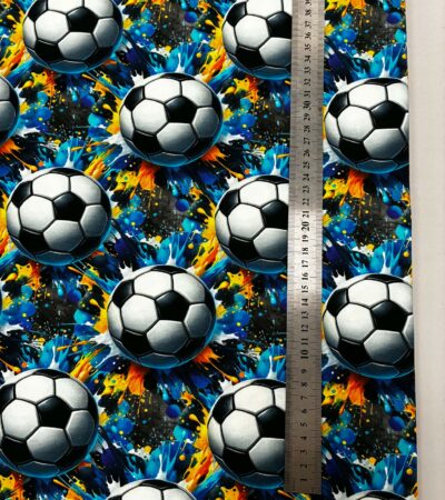 Jersio trikotažas su skaitmenine spauda Futbolo kamuoliai