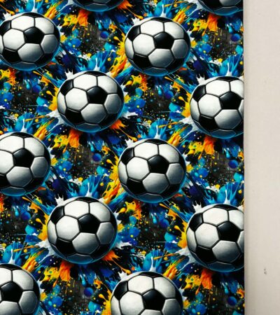 Jersio trikotažas su skaitmenine spauda Futbolo kamuoliai