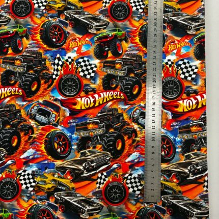 Kilpinis, skaitmeninės spaudos trikotažas Hot Wheels