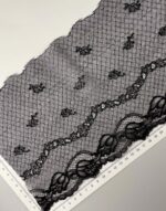 Elastinis nėrinys Juodas GIP-178