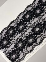Elastinis nėrinys Juodas GIP-183